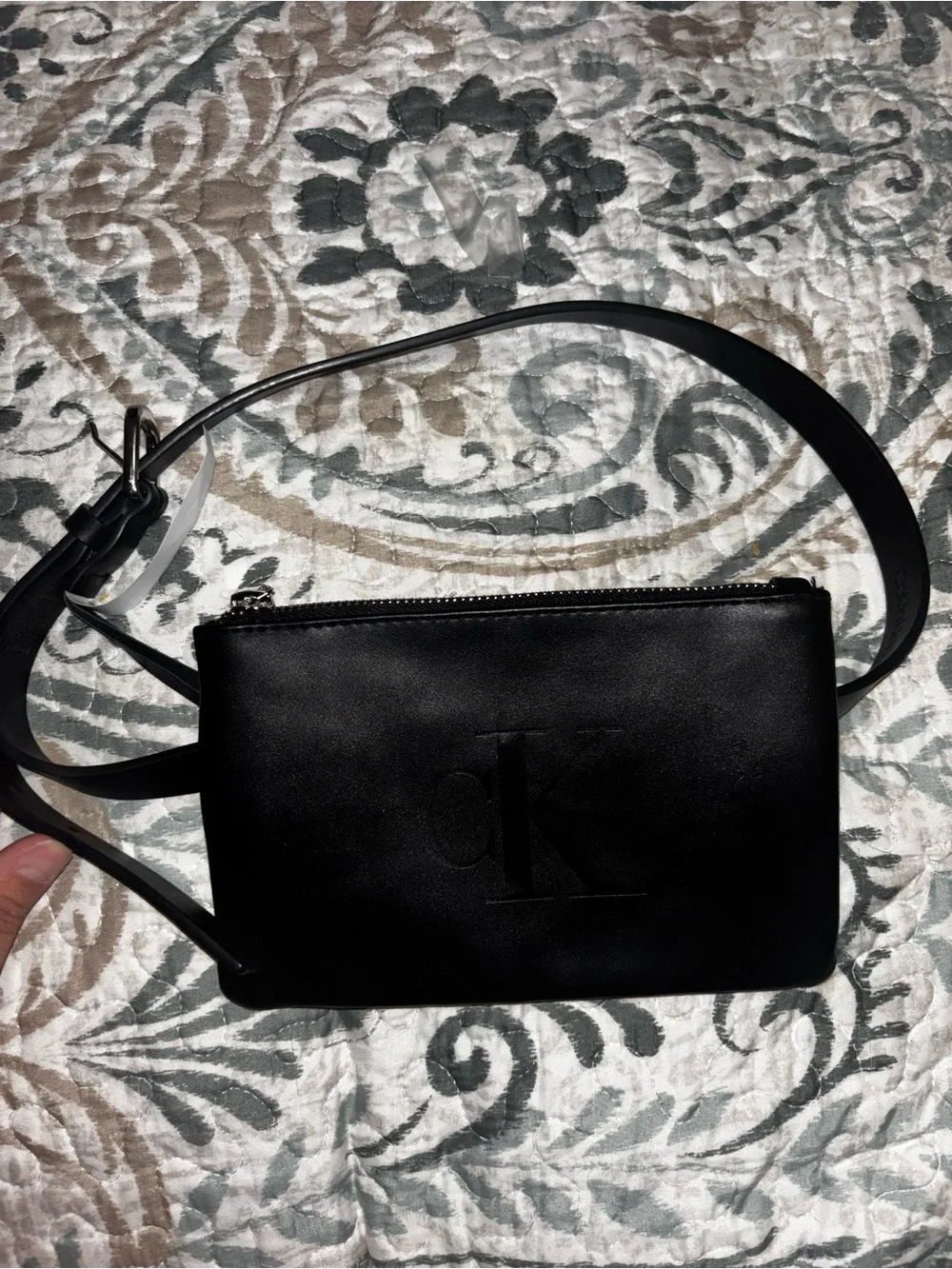 Calvin Klein Black Leather belt Bag